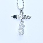 Angel Inspired Herkimer Diamond Gemstone Pendant